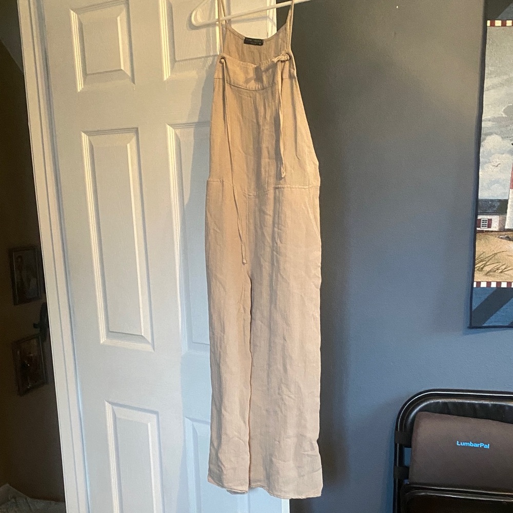 Final Touch Light Tan Jumpsuit